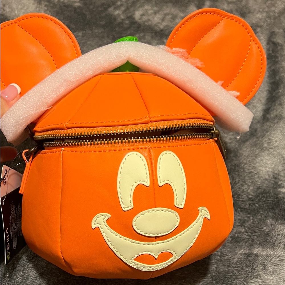 Loungefly Orange Pumpkin Mouse Bag